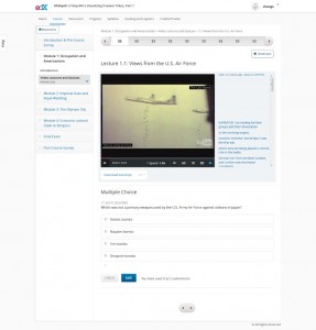 1.1 Views from the U.S. Air Force Video Lectures and Quizzes UTokyo001x Courseware edX