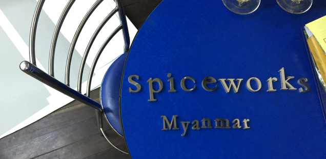 spiceworksサインの写真